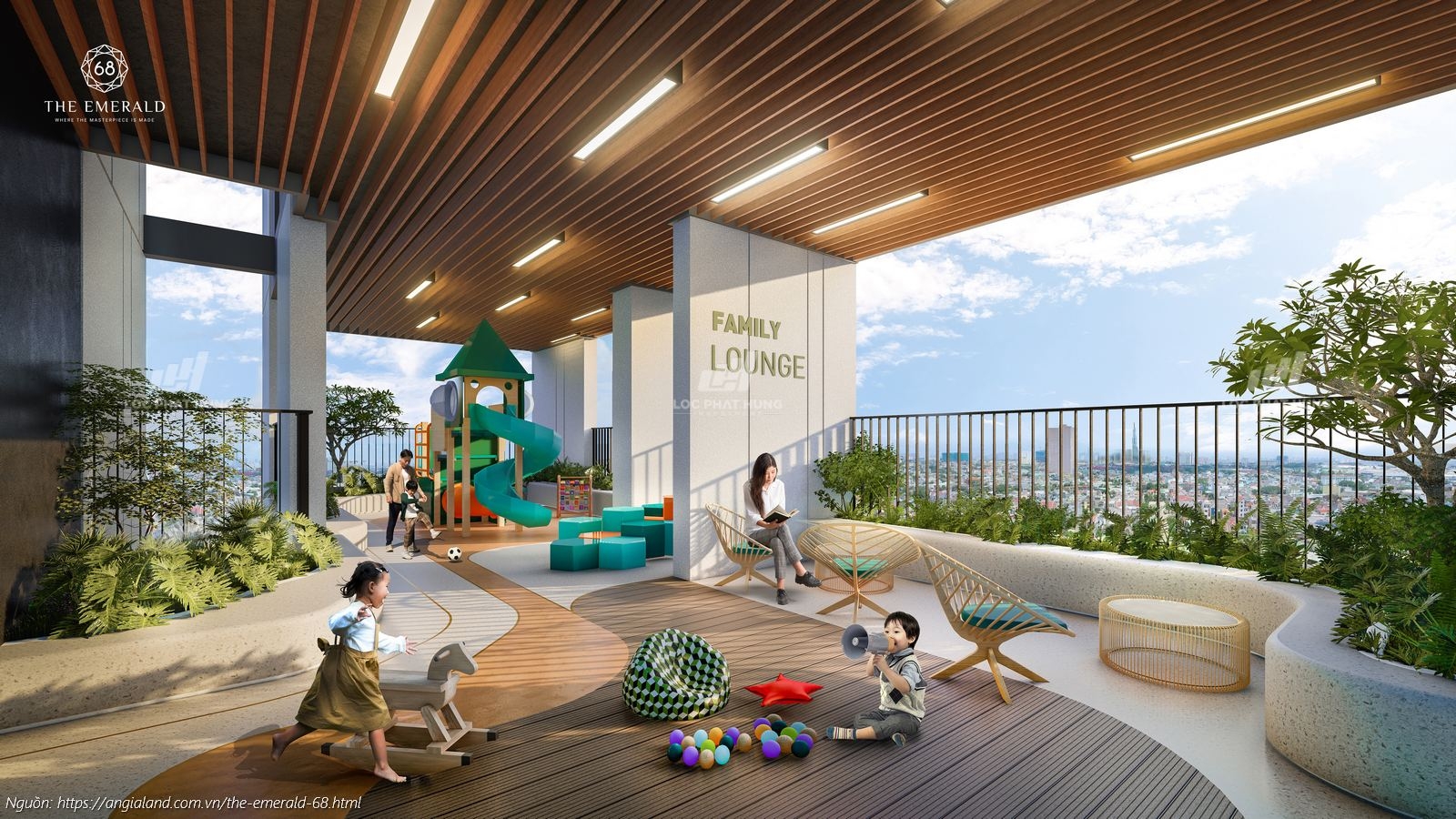 Hồ bơi vô cực dự án The Emerald Boulevard