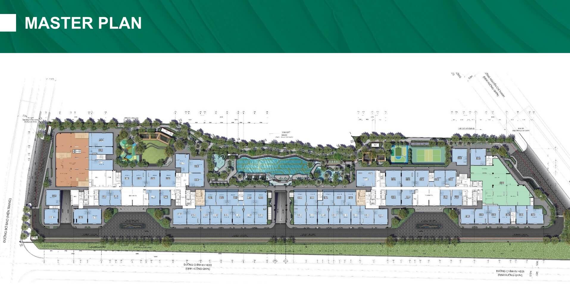 Mặt bằng tổng thể The Emerald Boulevard