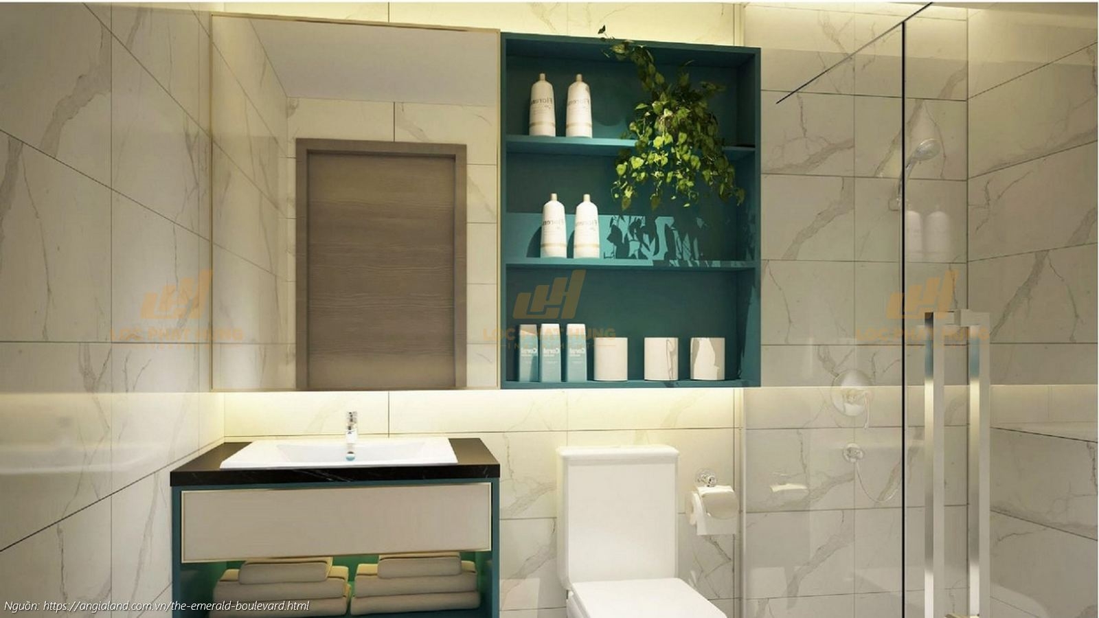 Phòng khách nhà mẫu The Emerald Boulevard